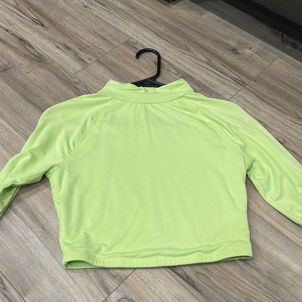 Lime green crop top - naked wardrobe